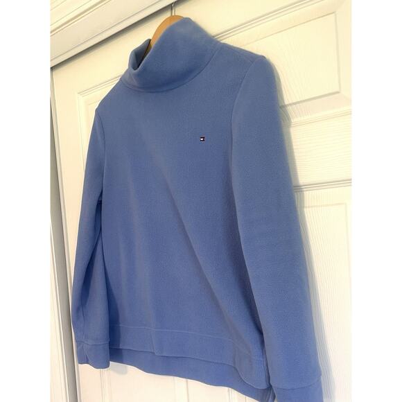 Tommy Hilfiger Fleece | Light Blue High Neck | Women Size Medium | Cozy - Picture 4 of 5